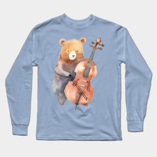 double bass bear Long Sleeve T-Shirt